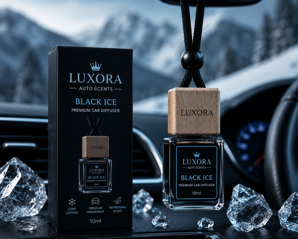 Luxora Black Ice Premium Hanging Car Diffuser-10ml