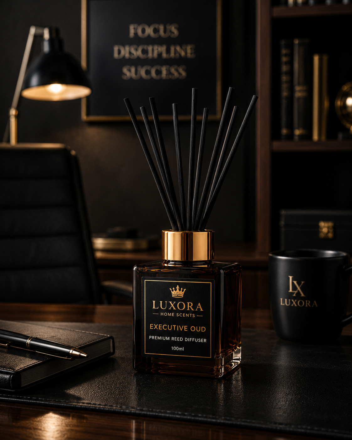 Luxora Executive Oud Luxury Reed Diffuser