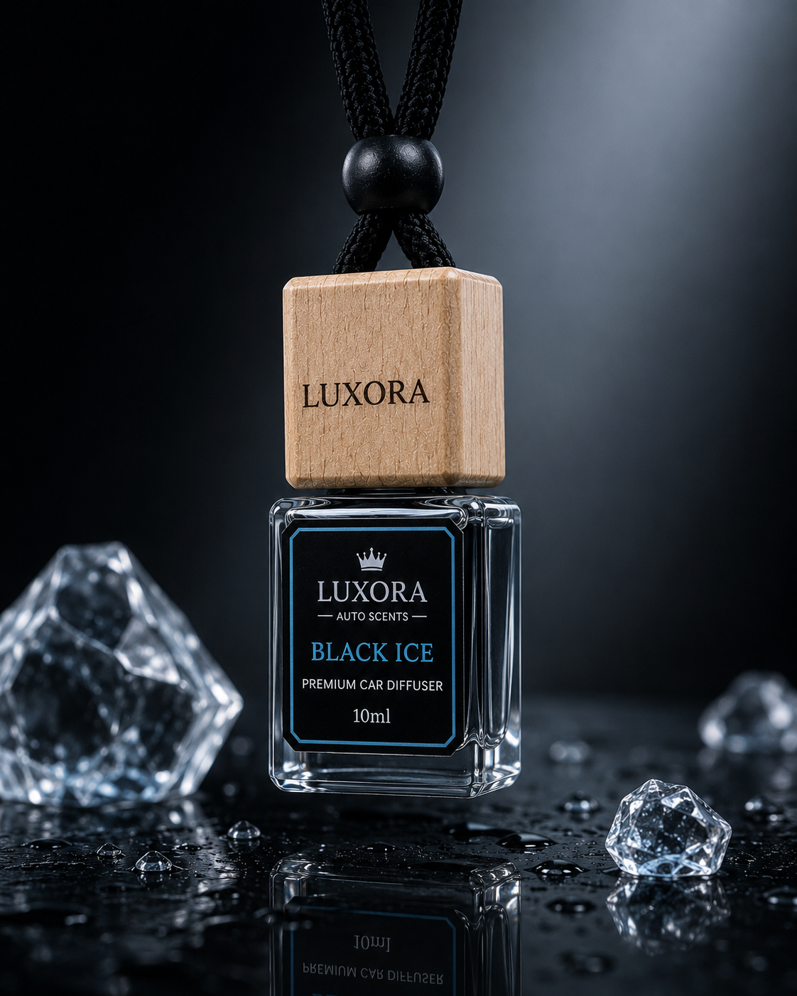 Luxora Black Ice Premium Hanging Car Diffuser-10ml