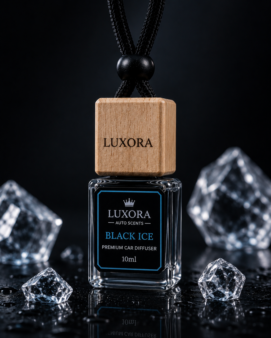 Luxora Black Ice Premium Hanging Car Diffuser-10ml
