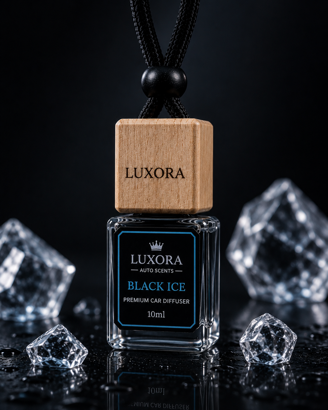 Luxora Black Ice Premium Hanging Car Diffuser-10ml